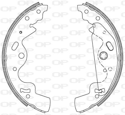 OPEN PARTS Piduriklotside komplekt BSA2096.00